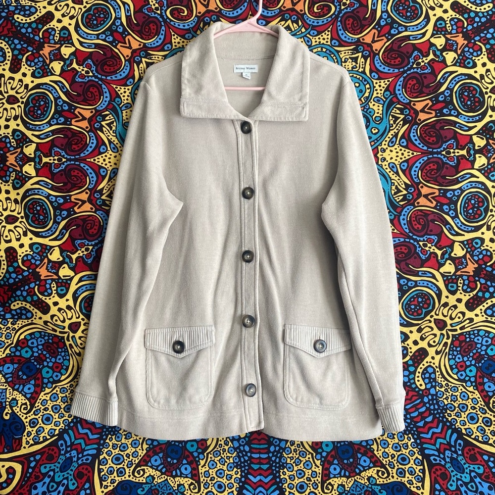 XL Studio Works button up sweater